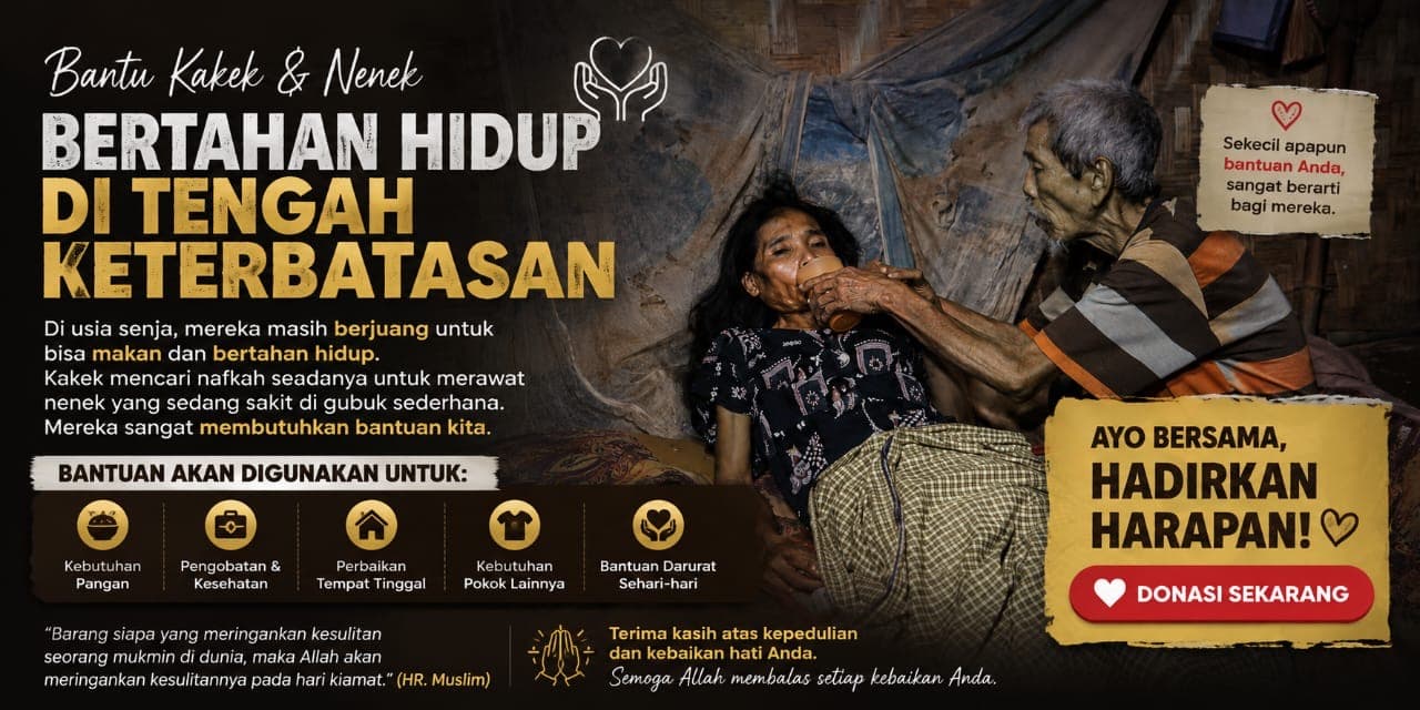 Bantu Kakek dan Nenek Lansia Bertahan Hidup di Tengah Keterbatasan