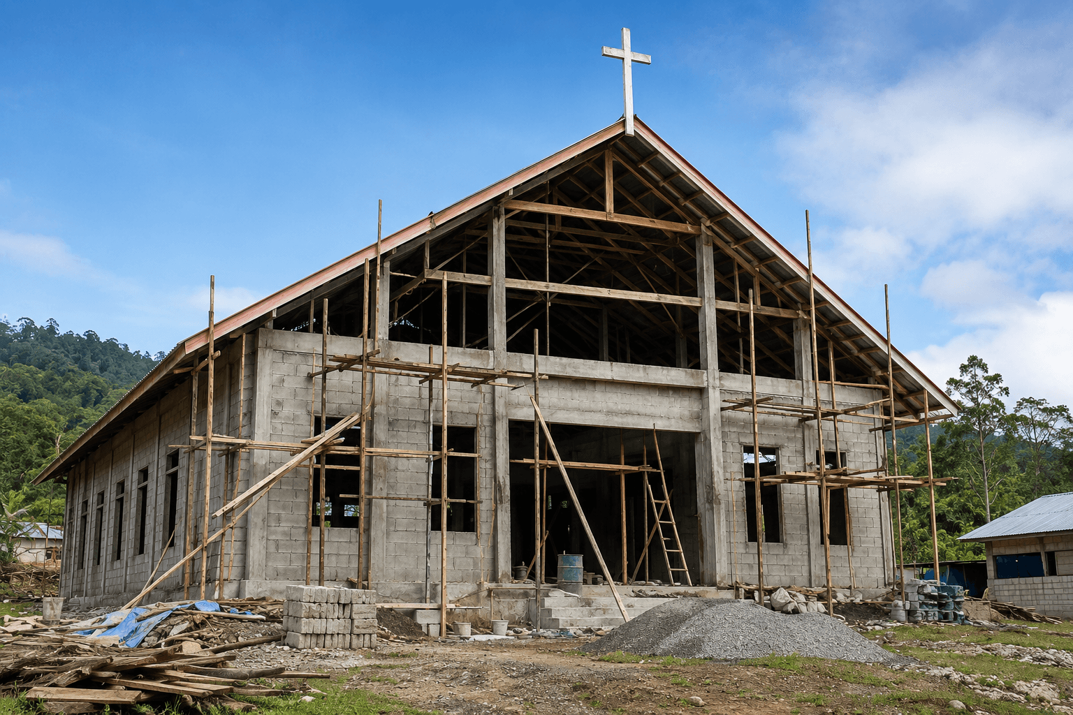 Galang Dana Pembangunan Gereja GPKAI Jemaat Paulus Aiwou, Mari Bersama Membangun Rumah Tuhan di Papua Barat