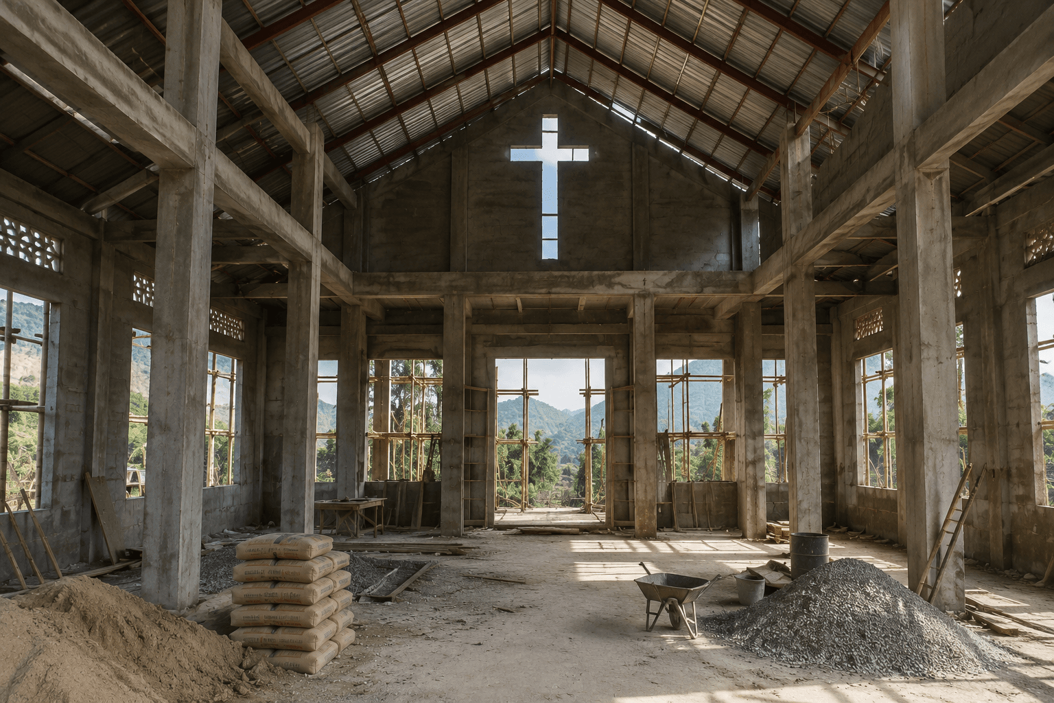 Pembangunan Gereja GKI Bethel Tanah Hitam Jayapura
