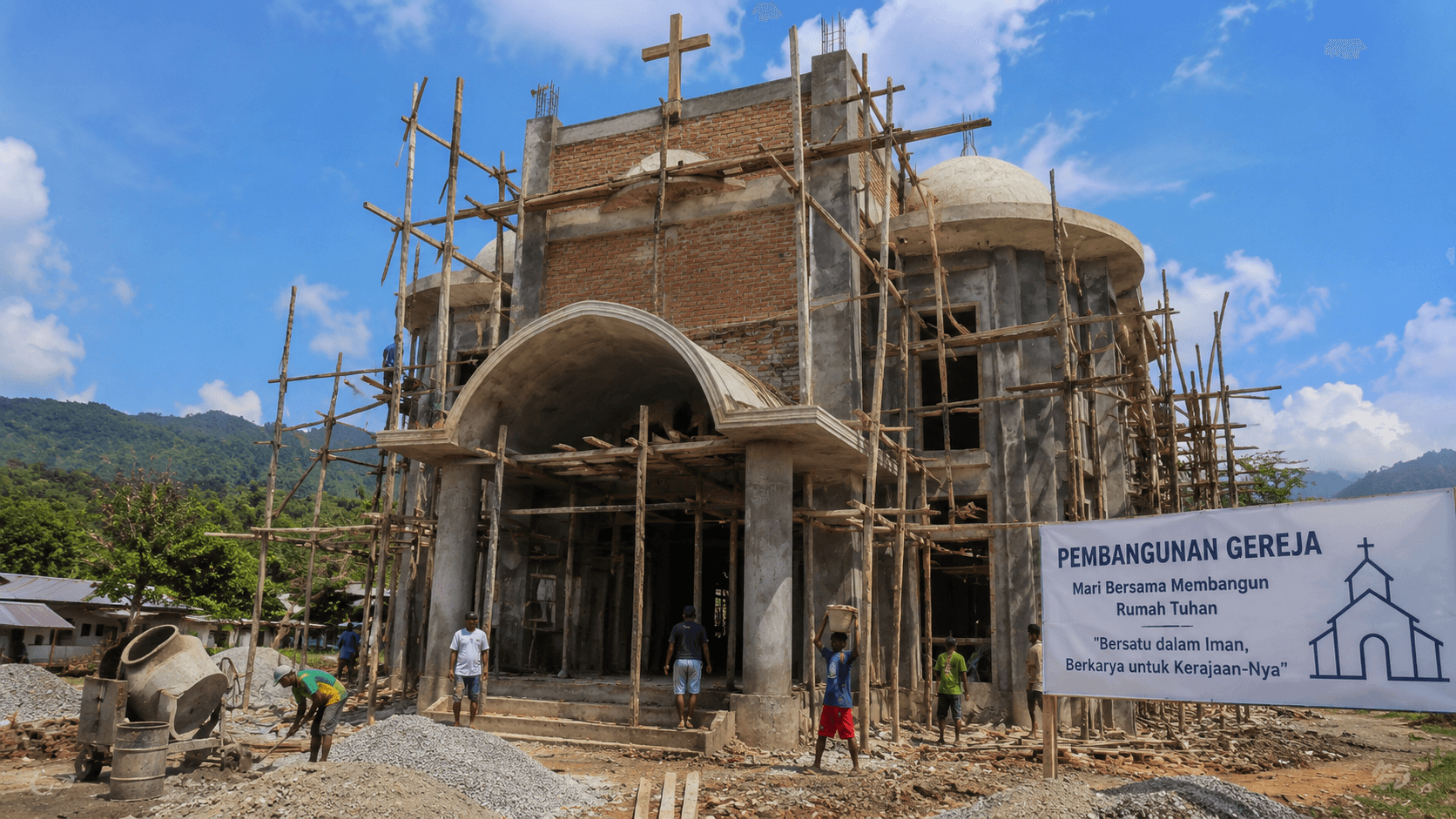 Pembangunan Gereja GKI Imanuel Wamena